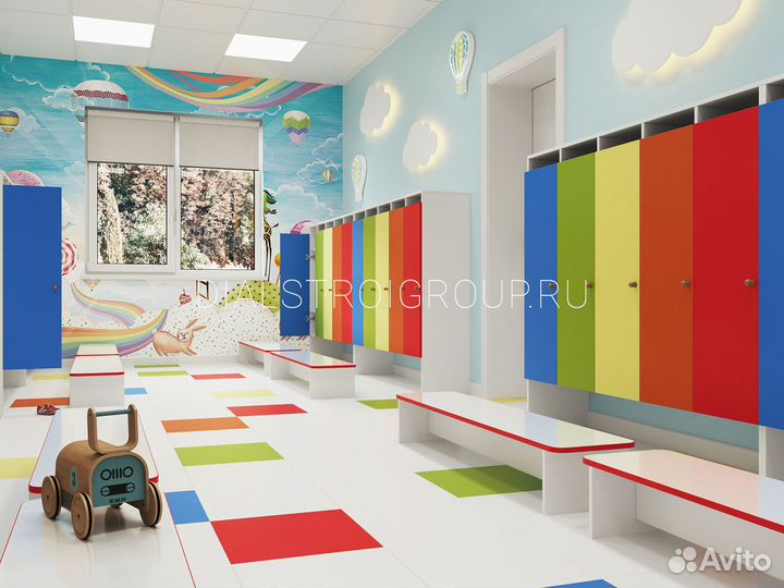 Детские шкафчики.Шкаф в раздевалку детского сада