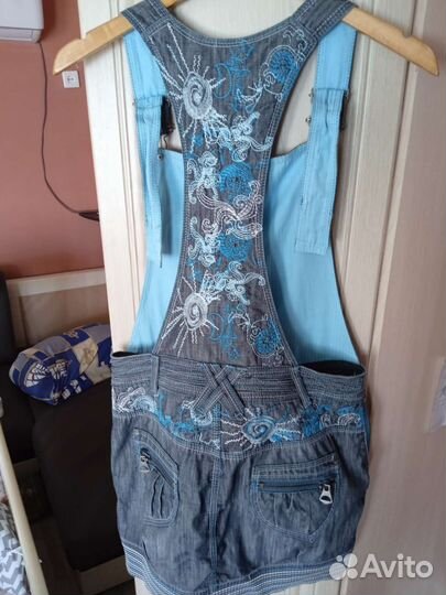 Джинсовый сарафан