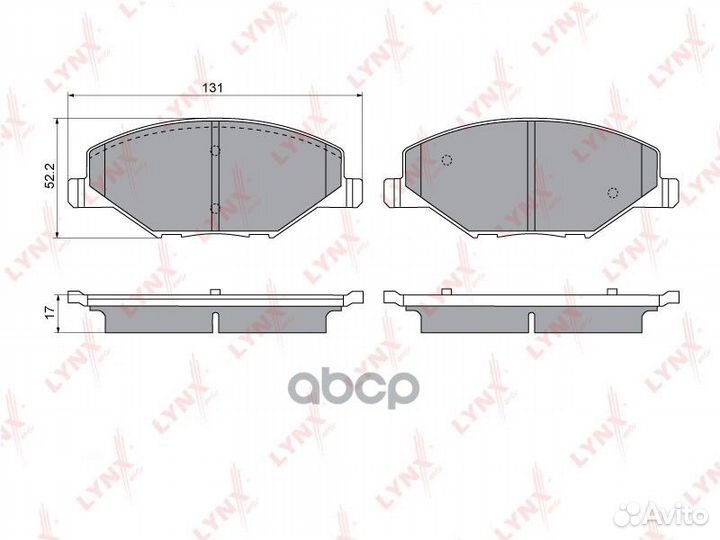 Колодки тормозные передние skoda Fabia 1.2 11