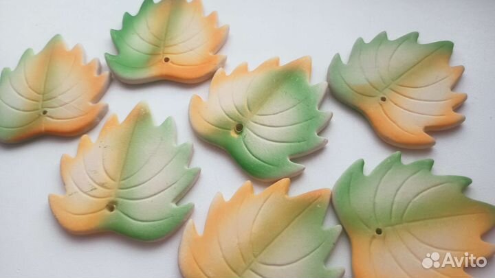 Листья керамические 7 штук