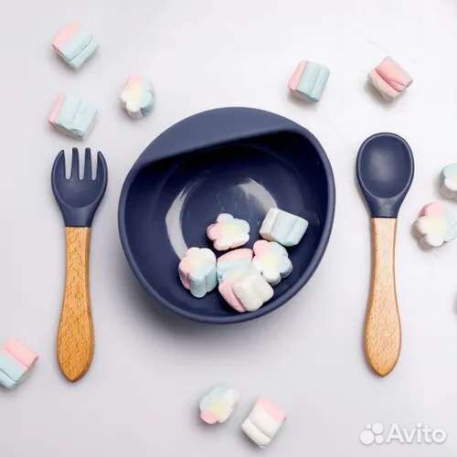 Детская силиконовая посуда