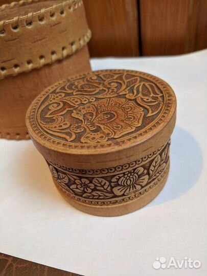Шкатулка из бересты