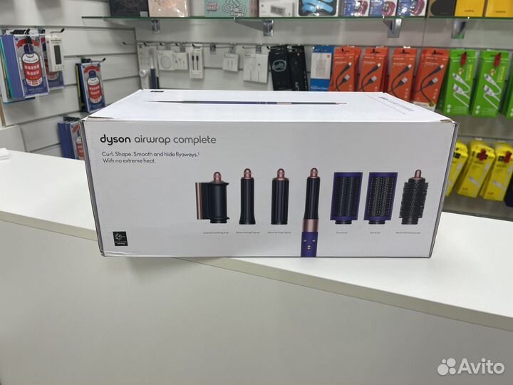 Стайлер dyson airwrap complete hs05 vinca blue