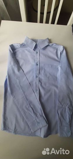 Рубашка школьная 140 для мальчика