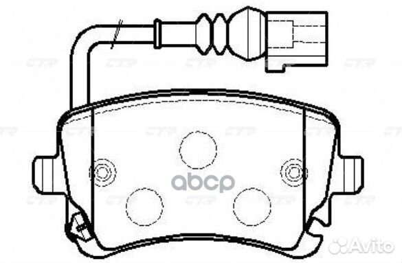 Ckvw-32 Колодки тормозные дисковые зад LC