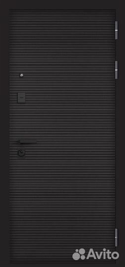 Дверь входная металлическая с зеркалом