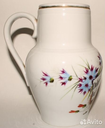 Старинный Антикварный Кувшин. Фарфор. Роспись