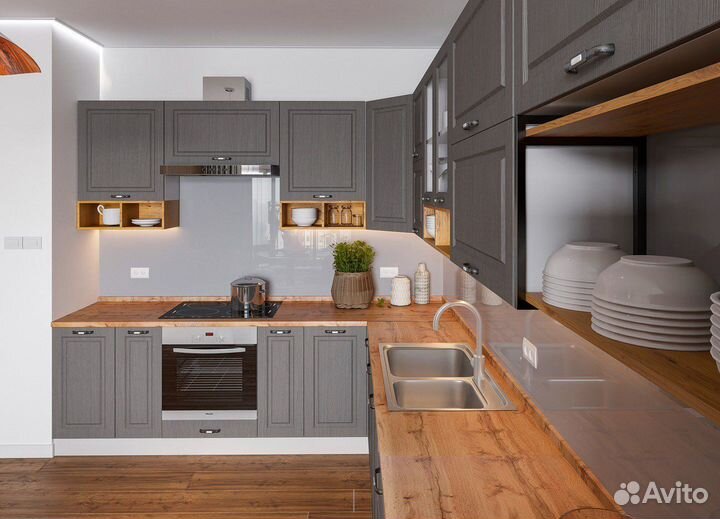 Кухонный гарнитур на заказ в стиле капри