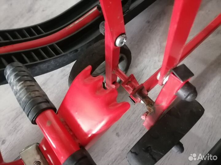 Детский снегокат с колесами для 2х детей