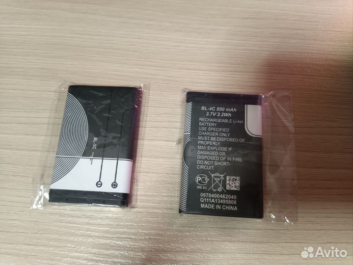 Аккумуляторы BL-5C, BL-4C для Nokia
