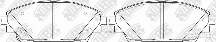Колодки тормозные дисковые передние NiBK PN2500