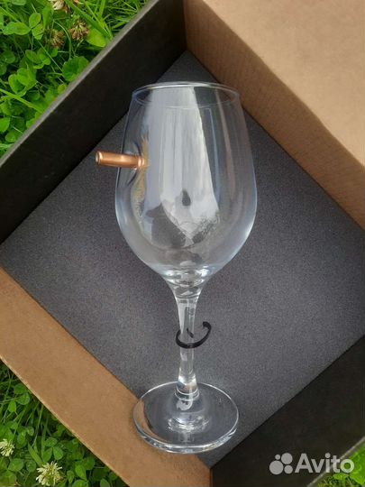 Бокал для вина с пулей (оригинальный подарок)новый