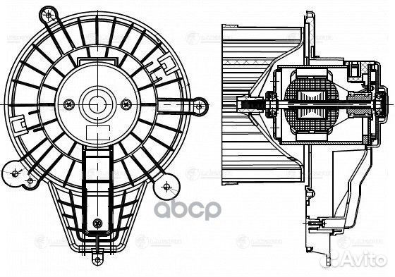 Электровентилятор отопления (мотор с крыльчаткой