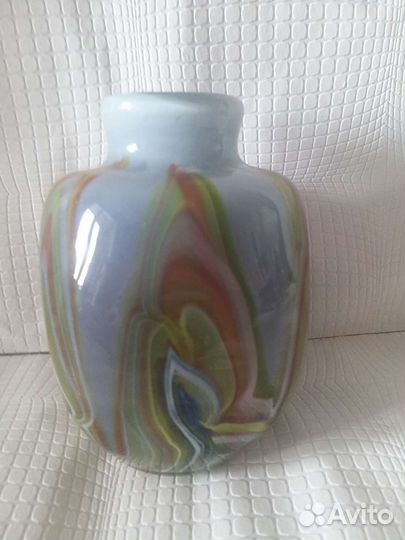 Ваза цветное стекло СССР