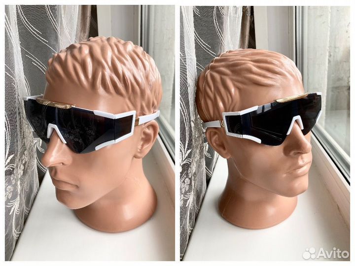 Очки Balmain спортивные солнцезащитные белые