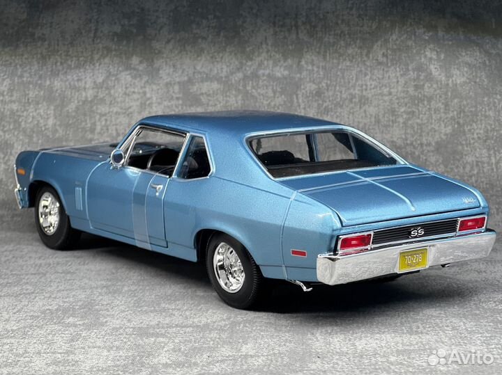 Модель chevrolet nova ss 1970 1/18 maisto
