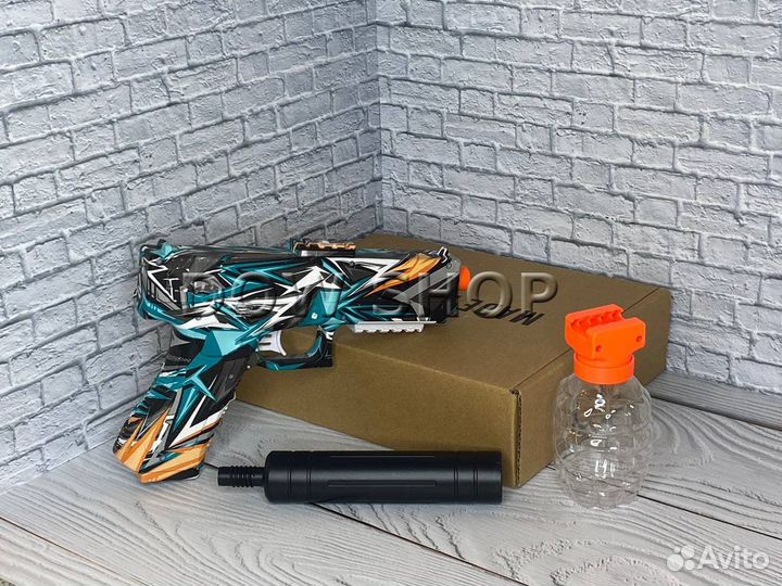 Детский пистолет glock orbeez Зеленый