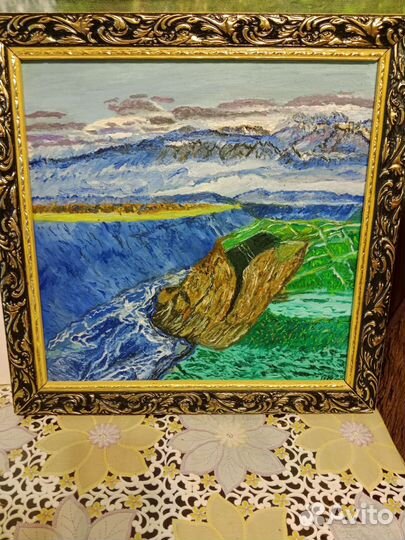 Картина маслом Утёс