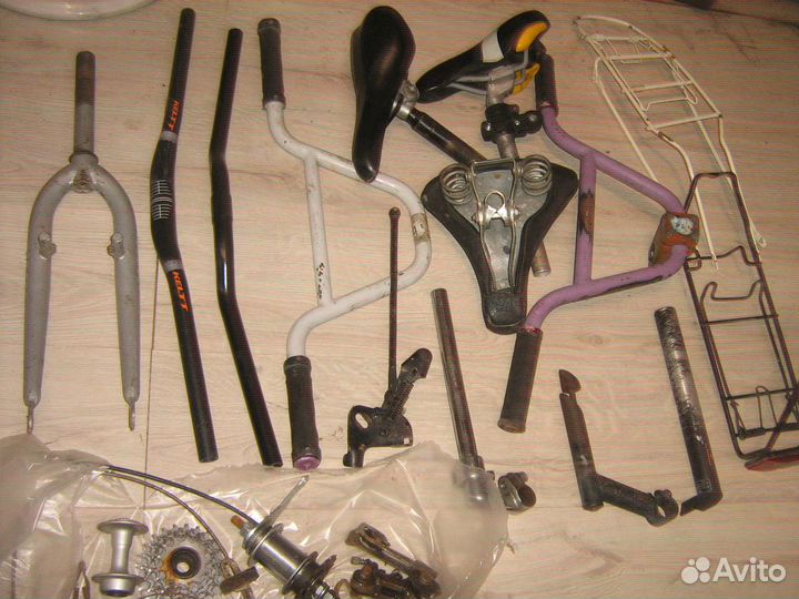 Велозапчасть руль сидение