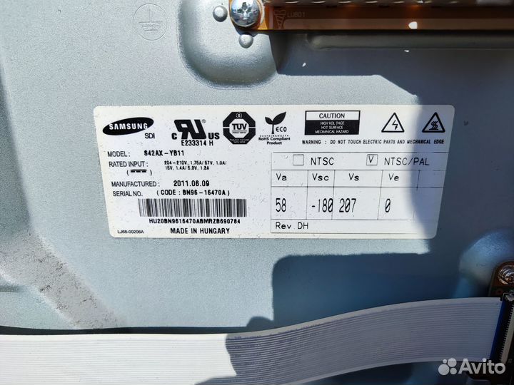 Телевизор Samsung PS43D490A1W (По запчастям)