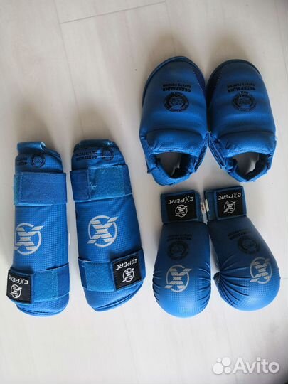 Экипировка для карате, пояс оранжевый, желтый