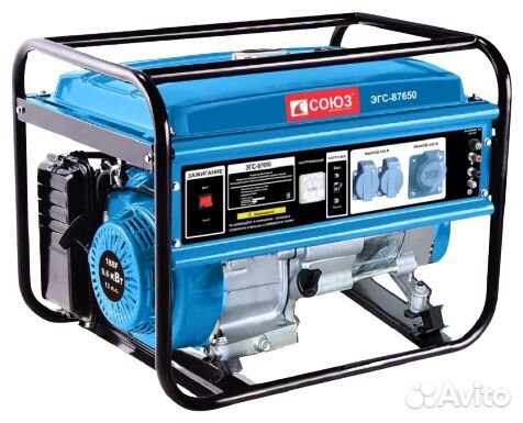 Бензиновый генератор союз эгс-87650(5500 Вт)