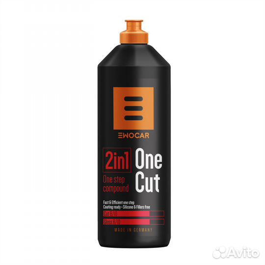 2IN1 ONE CUT полировальная паста 1 л. / Ewocar