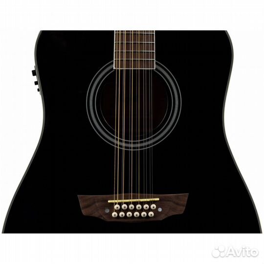 Электроакустическая гитара Flight D-200/12 BK EQ