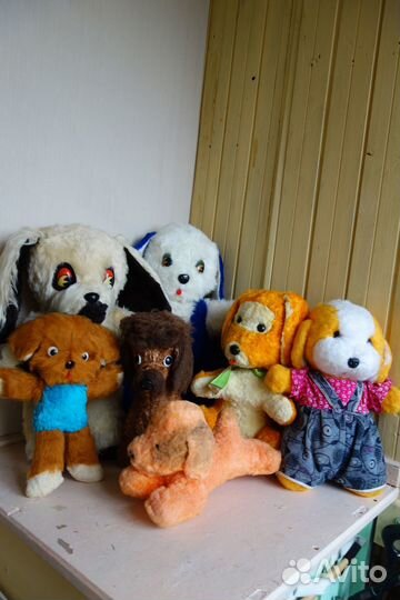 Собаки, псы и щенки. Игрушки мягкие СССР