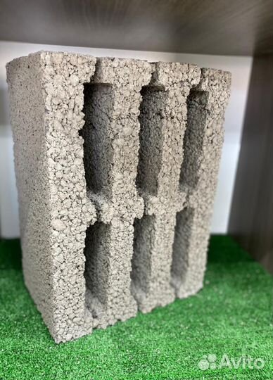 Шестипустотный керамзитный блок