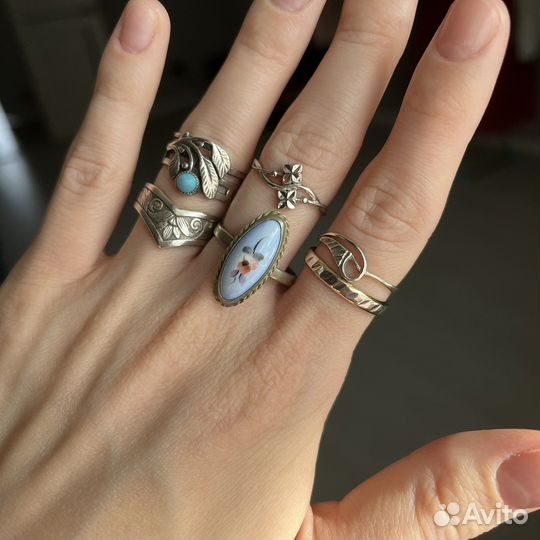 Винтажное кольцо 17 размер