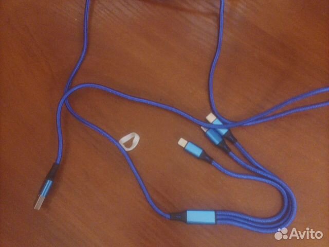 Кабель шнур для зарядки телефона тройной