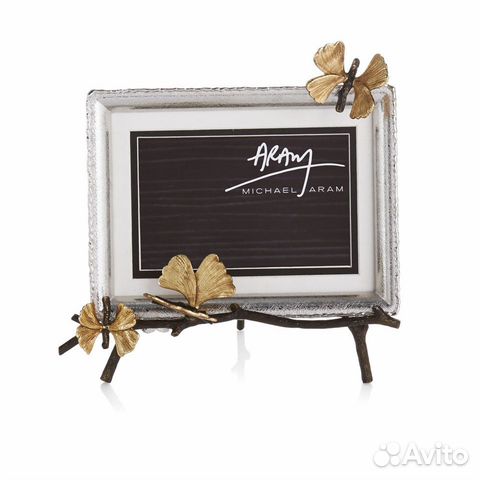 Рамка для фото Michael Aram бронза/никель. Новая