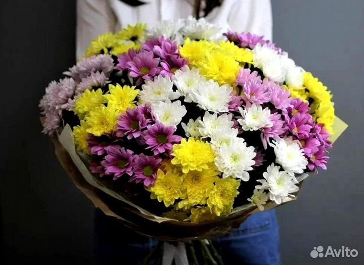 Букет хризантем Цветы Букеты