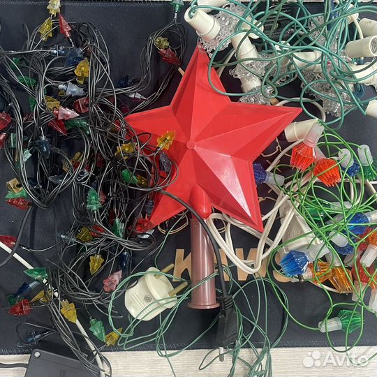 Гирлянды елочные СССР одним лотом (сзр)