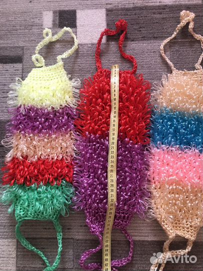 Мочалки ручной вязки