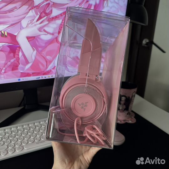 Наушники Razer Kraken Kitty V1 - Quartz