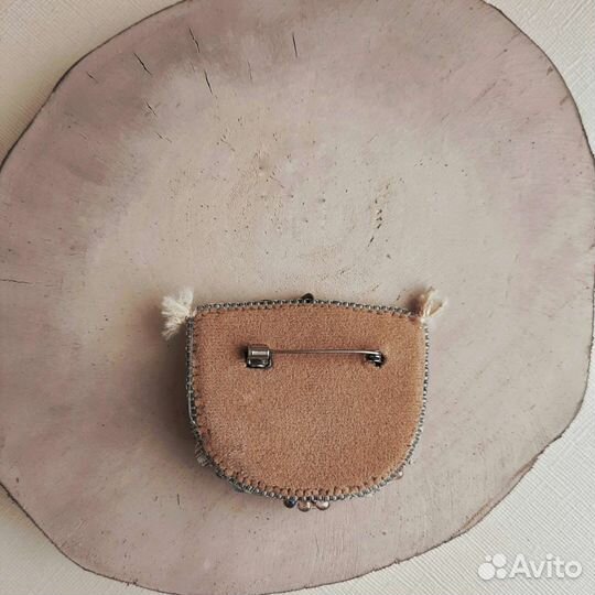 Сова брошь ручной работы