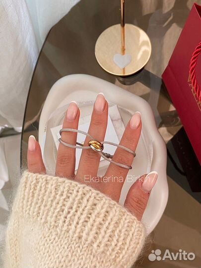 Браслет Cartier нить trinity цвет серый