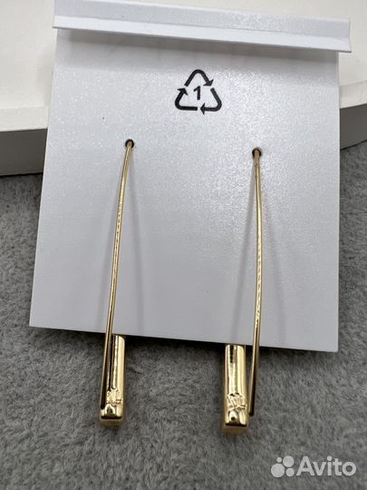 Черепаховые серьги протяжки Ralph Lauren