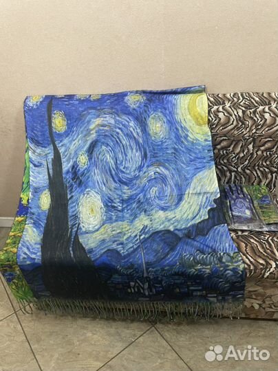 Палантин Ван Гог «Ирисы» и «Звёздная ночь»