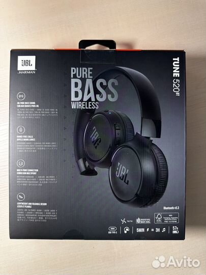 Беспроводные наушники jbl tune 520bt