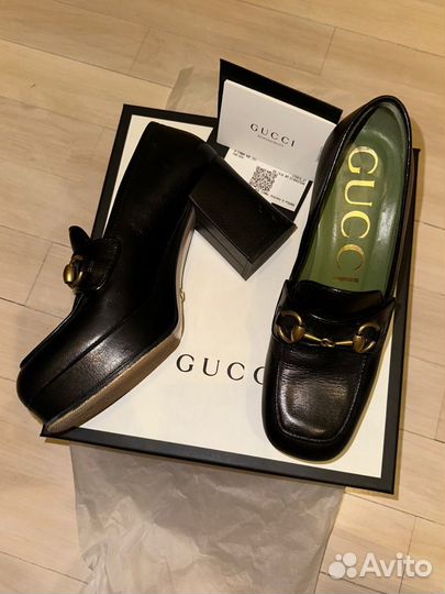 Gucci лоферы на платформе оригинал