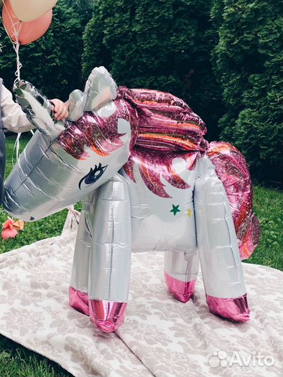 Фольгированные шары единорог