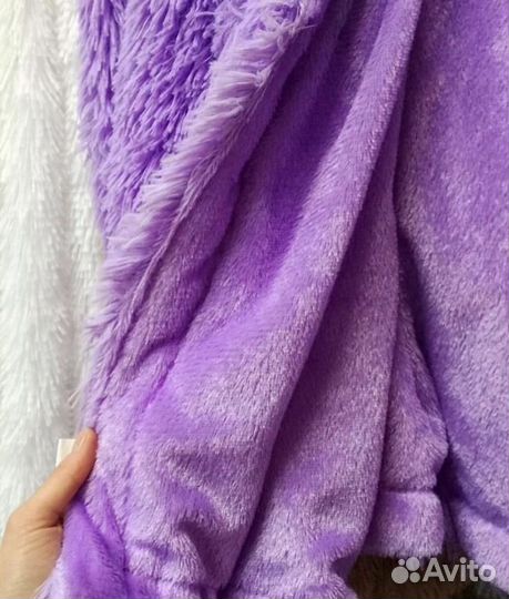 Покрывало Евро с длинным ворсом Травка