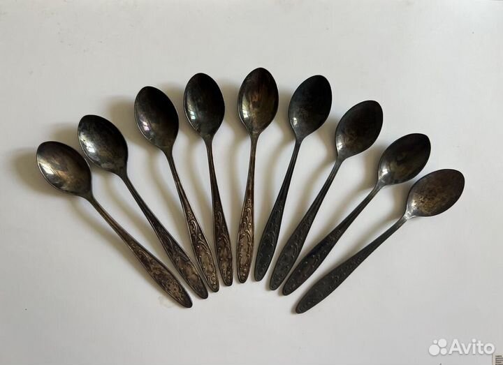 Мельхиоровые новые чайные ложки