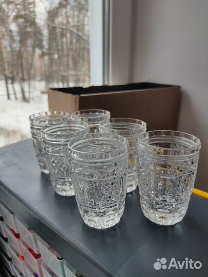 Бокалы фужеры рюмки стаканы хрусталь СССР