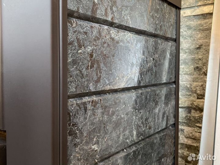 Дровная печь изистим Ялта 15 в камне Пироксенит