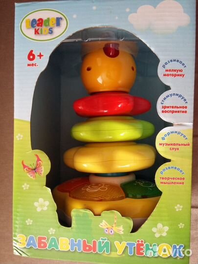 Пирамидка Забавный утенок и Забивалка