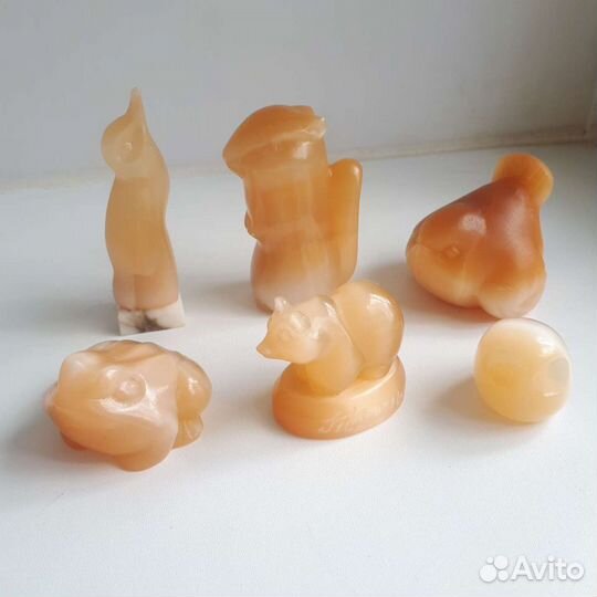 Статуэтки животных, СССР. Селенит, гипс